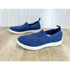 Woolloomooloo Shoes Suffolk US 6 EU 36 Merino Wool NO WEAR Comfort Navy Slip On